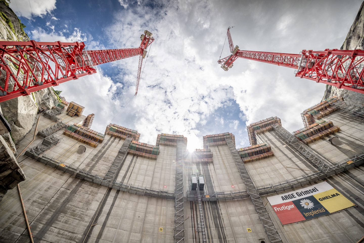 Neubau Staumauer Spitallamm